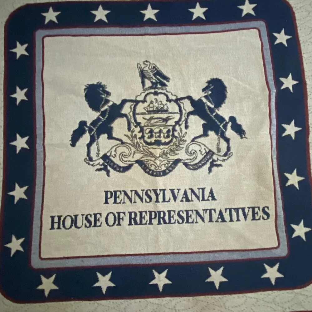 Pennsylvania House Of‎ Representative Woven Tapestry Throw Blanket USA Patriotic